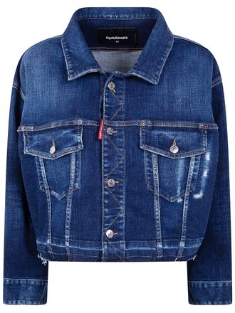 Dsquared2 Cropped Jeans Jacket