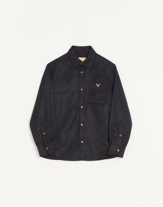 Valentino Valentino Nylon Shirt Jacket With Vgold