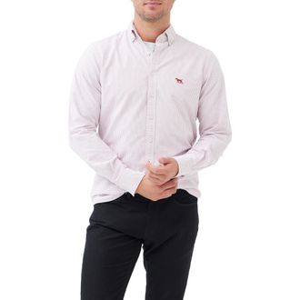 Rodd & Gunn Oxford Lakeside Stripe Sports Fit Shirt at Nordstrom, Size Xxx-Large