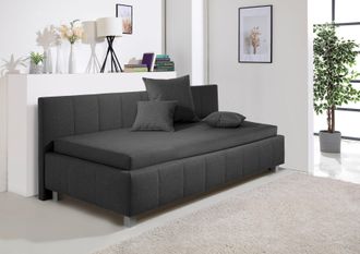 Maintal Polsterliege »Mailo« mit Bettkasten, in 3 Breiten, Federkern- oder Bonellmatratze wählbar