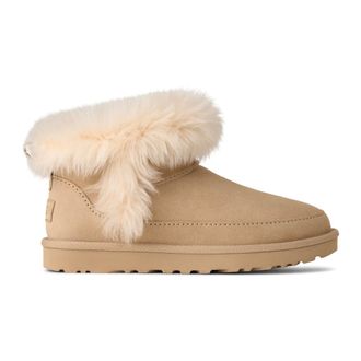UGG Winter Boots, female, Beige, Size: 8 US Classic Ultra Mini Chalet
