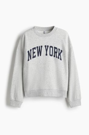 H&M Oversized Sweatshirt - Grau