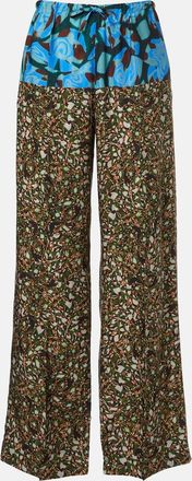 Dries Van Noten Printed wide-leg pants