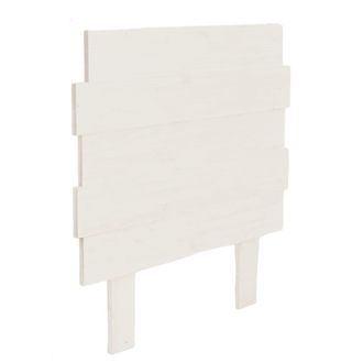 Hannun Cabecero de cama de madera de pino para cama de 90 cm en color blanco