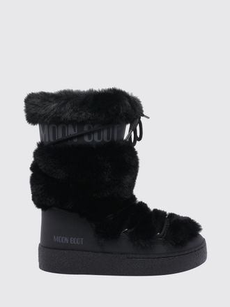 Moon Boot Stivali da neve Ltrack in pelliccia sintetica con logo