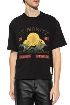 Bally Mens St. Moritz Graphic T-Shirt In Black