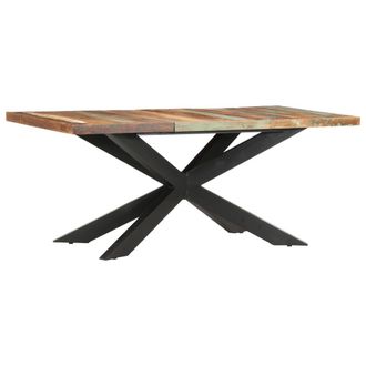 vidaXL Mesa De Comedor De Madera Maciza Reciclada 180x90x76 Cm