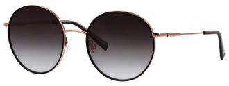 Humphrey's Sonnenbrille HUMPHREY&acute;S EYEWEAR Modell 585357, Damen, gold, schwarz, matt, metallic, Sonnenbrillen Sonnenbrille, Form Rundo, Logoschriftzug auf B&uuml;gel,
