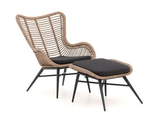 Kees Smit Intenso Rovello lounge tuinstoel met voetenbank