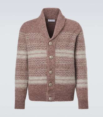 Brunello Cucinelli Alpaca, cashmere, and wool-blend cardigan