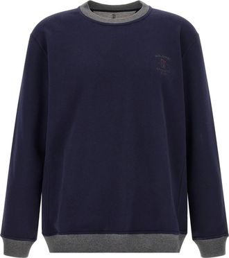 Brunello Cucinelli Hoodies & sweatvesten, Heren, Blauw, XL, Sweatshirts