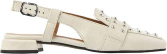 VIA VAI Julie Damian Slingbacks - Dames - Ballerinas - Beige - 37 EU - Leer - Schoenen