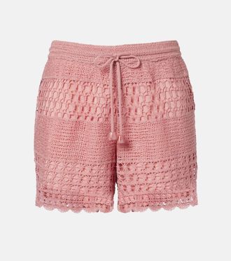 Zimmermann Wanderlust crochet shorts