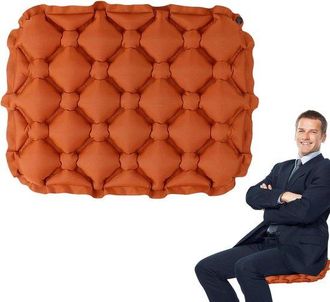 OEM Coj&iacute;n De Asiento Inflable - Colchoneta De Aire Para Asiento - Asiento C&oacute;modo - Aislante De La Humedad - 44 X 34 Cm - Naranja