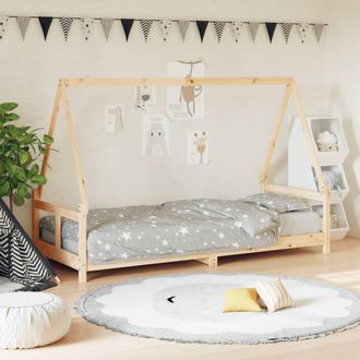 vidaXL Estructura De Cama Para Ni&ntilde;os Madera Maciza De Pino 80x200 Cm Vidaxl