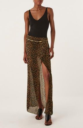 Vix Tammy Sheer Cover-Up Maxi Skirt in Multi at Nordstrom, Size Medium