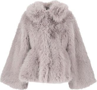 Rotate ROTATE Birger Christensen - Chaqueta acampanada de piel sint&eacute;tica - Jackets - Mujer - Gris - S