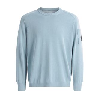 C.P. Company Round-neck Knitwear - male - C.P. Company - Round-neck Knitwear - Blue - L - Knitwear