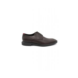 HUGO BOSS Schoenen, Heren, Bruin, 42 1/2 EU, Leer, Gekorreld leren Derbys