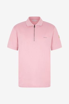 Moncler Slim-Fit-Kurzarm-Polohemd mit Reissverschluss