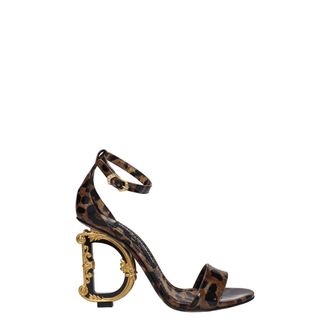 Dolce & Gabbana Brown Leather Womens Sandals