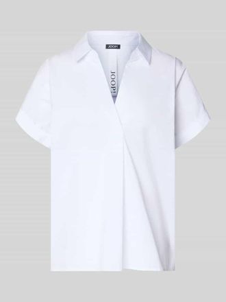 Joop Regular Fit Bluse mit V-Ausschnitt Modell Basilia in Weiss, Gr&ouml;&szlig;e 34