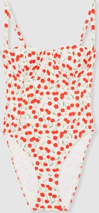 Good American Cherry Cherry-print Swimsuit, XS