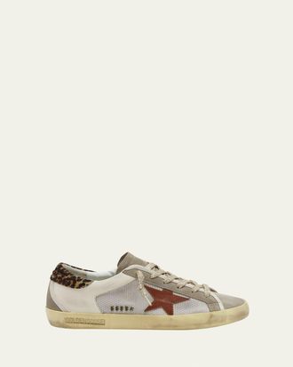 Golden Goose Superstar Leather Net Low-Top Sneakers