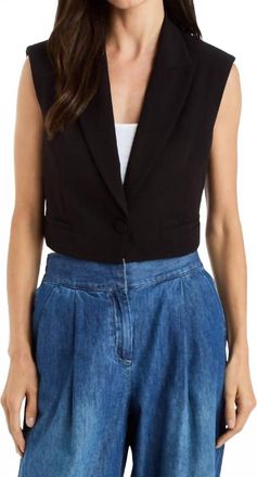 Drew Franka Vest Top In Black