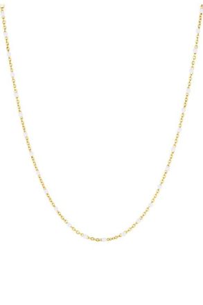Set & Stones Kaz Necklace in Gold /White at Nordstrom, Size 16