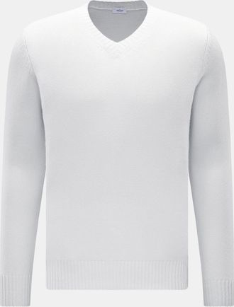 Braun Hamburg Men - Cashmere V-neck jumper light grey