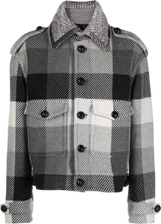 Etro Geruite Jas van Wolmix met Knopen - Heren - Zomerjassen - Veelkleurig - M - Wol - Jassen