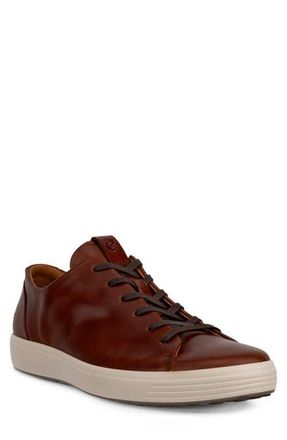 Ecco Soft 7 Premier Sneaker in Cognac at Nordstrom, Size 13-13.5Us