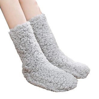 Generic Womens Christmas Socks Mens Slipper Fluffy Size 4-7 Multipack Ladies Women Warm Thermal Winter Wool Breathable Cozy Thick Sock Colourful Gifts for 6-8