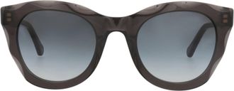 Chlo&eacute; Round-Frame Recycled Acetate Sunglasses