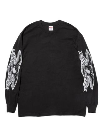 SUPREME T-shirt ANTIHERO Eagle a maniche lunghe - Nero
