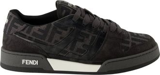 Fendi Sneakers, male, Black, Size: 8 1/2 US Match Low-Top Sneakers