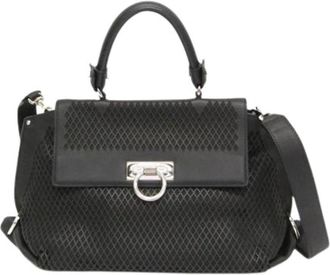 Ferragamo Pre-owned Sofia Fz-21 E326 Handbag - Dames - Vintage Handtas - Zwart - ONE Size - Leer - Vintage