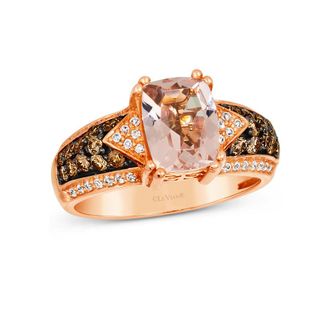 Le Vian Ladies Peach Morganite Rings set in 14K Strawberry Gold
