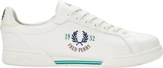 Fred Perry Klassieke leren tennisschoenen B722 - Heren - Sneakers - Beige - 41 EU - Schoenen