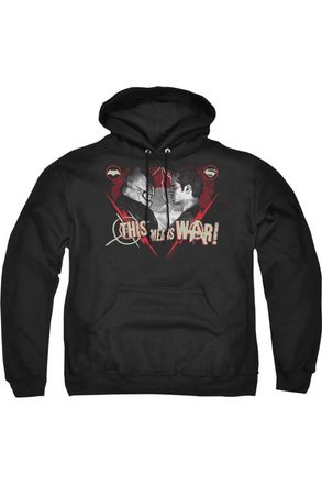 Gildan Batman V Superman This Means War Adult Pull Over Hoodie / Hooded Sweatshirt