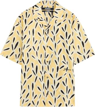 Jacquemus La Chemise Aloe Cotton-poplin Shirt - Yellow - 50 (IT50 / L)