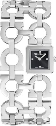 Ferragamo Double Gancini Catwalk Double Bracelet Watch, 19mm x 19mm in Stainless Steel at Nordstrom
