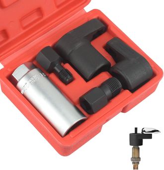 OEM Juego De 5 Llaves Para Sensor De Ox&iacute;geno, Llave Para Sensor De Ox&iacute;geno Y Sensor De Ox&iacute;geno Para Autom&oacute;vil Con Estuche