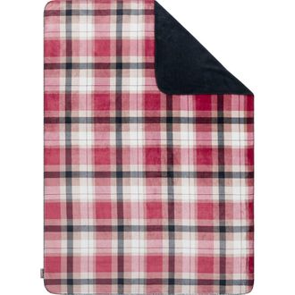Hunter Reversible Plush Throw Blankets in Weston Garnet Plaid at Nordstrom
