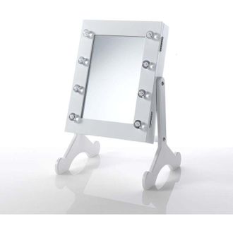 Oresteluchetta Espejo De Mesa Con Led Y Compartimento De Almacenamiento Atalanta B