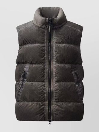 C.P. Company padded high collar sleeveless zip pockets vest
