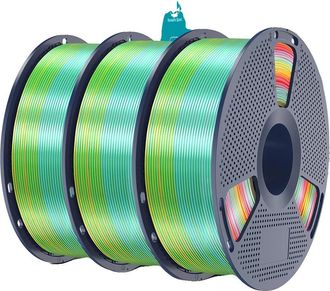 OEM Filamento Para Impresora 3d, Degradado Multicolor, No T&oacute;xico Y Biodegradable, Pla Plus Silk Rb01