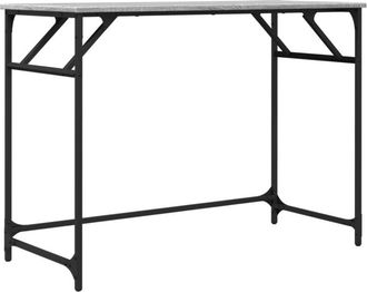 vidaXL Scrivania Grigio Sonoma 100x45x76cm Legno e Acciaio a Polvere - Vidaxl