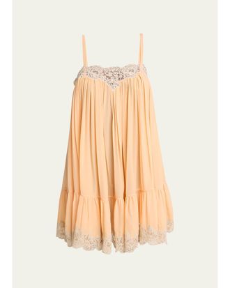 Chlo&eacute; Silk Sleeveless Mini Dress